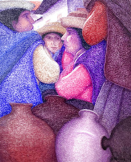 Untitled Painting 30x24 Original Painting - Ernesto Gutierrez Untitled Painting 30x24 Original Painting - Ernesto Gutierrez