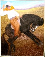 El Caballo (The Cowboy) 2010 56x46 Super Huge Original Painting by Ernesto Gutierrez - 1 El Caballo (The Cowboy) 2010 56x46 Super Huge Original Painting by Ernesto Gutierrez - 1