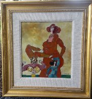 Untitled (Clown) 22x24 Original Painting by Harry Guttman - 2 Untitled (Clown) 22x24 Original Painting by Harry Guttman - 2