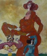 Untitled (Clown) 22x24 Original Painting by Harry Guttman - 0 Untitled (Clown) 22x24 Original Painting by Harry Guttman - 0