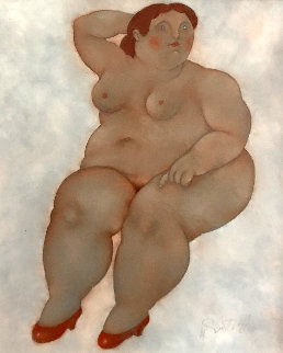 Nude 23x21 Original Painting - Harry Guttman Nude 23x21 Original Painting - Harry Guttman