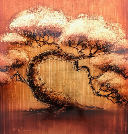 Golden Tree Series  Unique Original Painting - Patrick Guyton