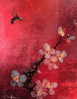 Crimson Blossom 2012 28x34 Original Painting by Patrick Guyton - 0 Crimson Blossom 2012 28x34 Original Painting by Patrick Guyton - 0