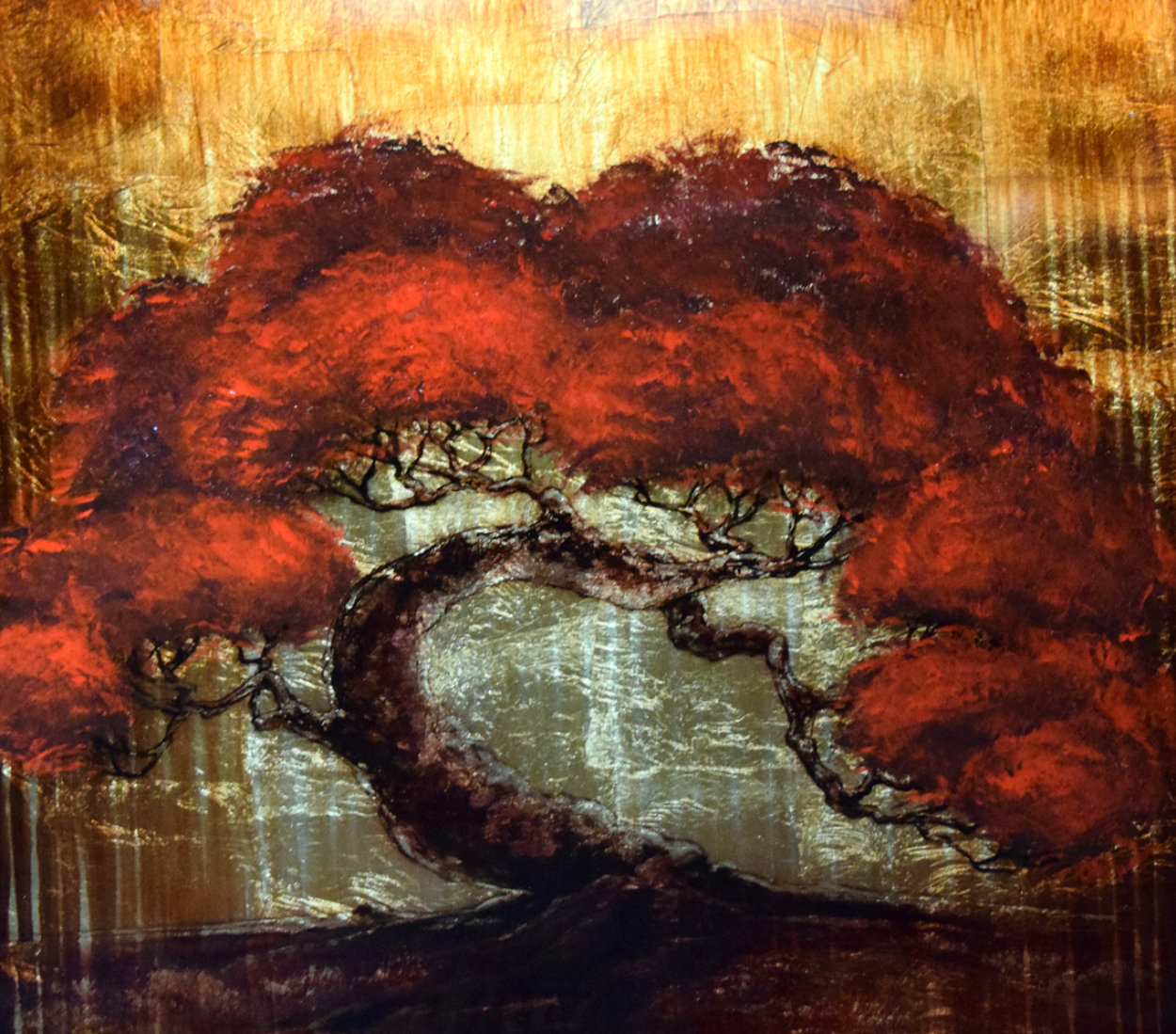 Gold Tree 2013 30x30 Original Painting by Patrick Guyton Gold Tree 2013 30x30 Original Painting by Patrick Guyton