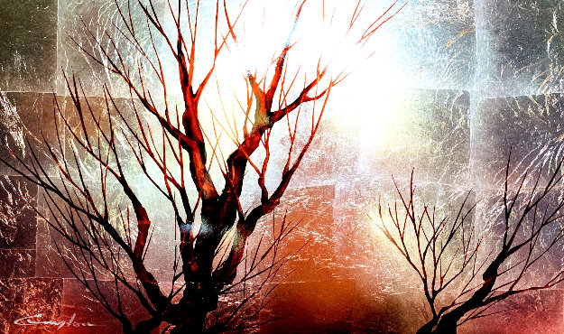 Dawn V128 2011 18x30 Original Painting - Patrick Guyton