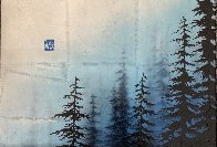 Blue Winter  2017 12x17 Original Painting by Patrick Guyton - 2