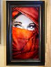 Red Veil with Blue Eyes Unique 2019 40x20 Limited Edition Print by Patrick Guyton - 1