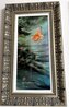 Ornately Framed Unique 2017 33x15 - Mixed Media on Aluminum - Signed Twice Original Painting by Patrick Guyton - 1
