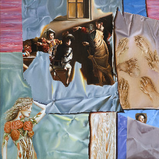 Italian Project 2006 32x32 Original Painting - Victor Hagea Italian Project 2006 32x32 Original Painting - Victor Hagea