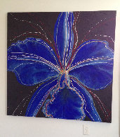 Blue 2002 48x48 Original Painting by Hamilton Aguiar - 2 Blue 2002 48x48 Original Painting by Hamilton Aguiar - 2
