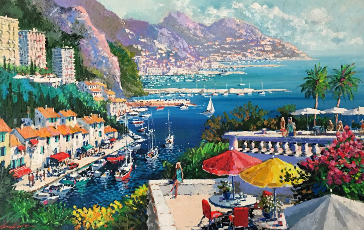 Petit Dejeuner 1995 38x55 by Kerry Hallam