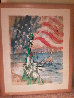Liberty Naurucal Chart - 40x33 - Huge - New York, NYC Original Painting by Kerry Hallam - 1