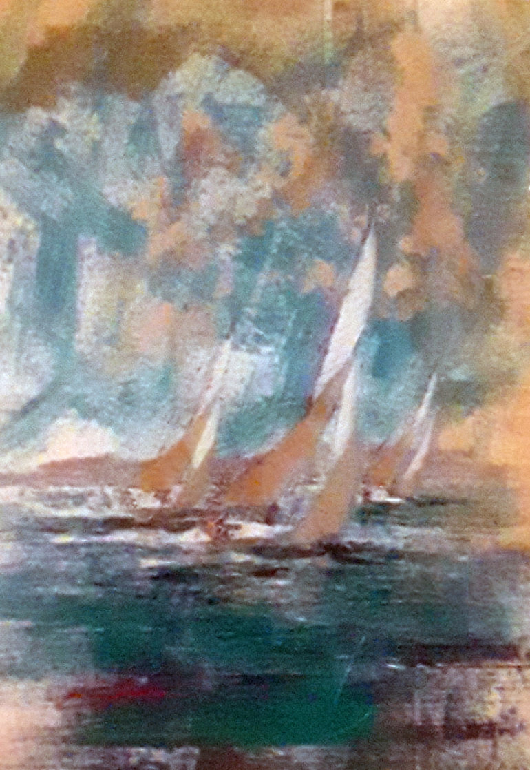 Monterey Chart 51x39 California Original Painting by Kerry Hallam Monterey Chart 51x39 California Original Painting by Kerry Hallam