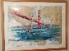 Entrance to San Francisco Bay Chart 2004 41x52 - California Original Painting by Kerry Hallam - 1