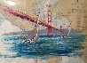 Entrance to San Francisco Bay Chart 2004 41x52 - California Original Painting by Kerry Hallam - 0