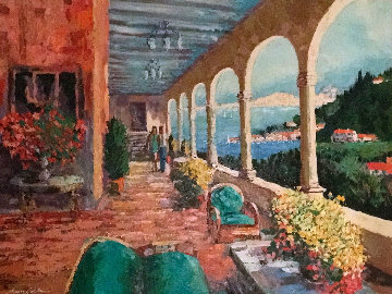 Grande Hotel 2003 38x48 Original Painting - Kerry Hallam Grande Hotel 2003 38x48 Original Painting - Kerry Hallam