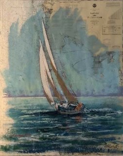 Tampa Bay Nautical Chart 2001 52x45 Super Huge Works on Paper (not prints) - Kerry Hallam Tampa Bay Nautical Chart 2001 52x45 Super Huge Works on Paper (not prints) - Kerry Hallam