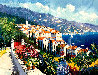 Mediterranean Suite: Eze Village and Mediterranean View 1993 Set of 2 Limited Edition Print by Kerry Hallam - 0