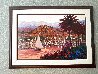 Riviera Twilight 1999 Embellished - Huge - France Limited Edition Print by Kerry Hallam - 1