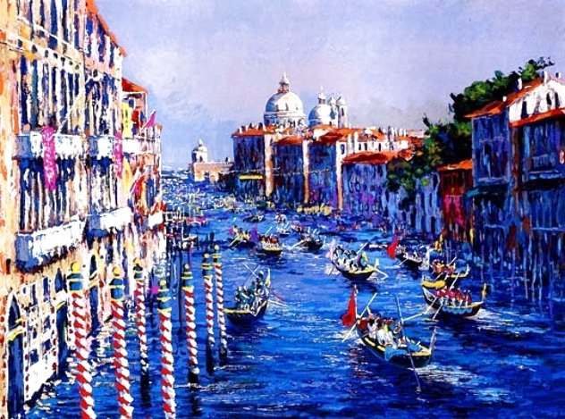 Grand Canal 1992 - Huge - Venice, Italy Limited Edition Print by Kerry Hallam