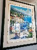 Portofino 1996 Italy - Huge Serigraph  51x41 Limited Edition Print by Kerry Hallam - 2