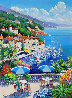 Portofino 1996 Italy - Huge Serigraph  51x41 Limited Edition Print by Kerry Hallam - 0