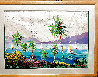 Pillsbury Sound Painting - 1997 39x49 - Huge - Virgin Islands Original Painting by Kerry Hallam - 1