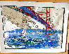 Entrance to San Francisco Bay - Nautical Chart 1997 41x52  - Huge - California Original Painting by Kerry Hallam - 1