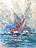 Newport Bay Nautical Chart Painting - 1990 48x38 - Huge - Newport Beach, CA Original Painting by Kerry Hallam - 0