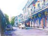 French Quarter 50x60 - Huge - New Orleans, Louisiana Original Painting by Kerry Hallam - 3