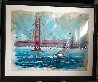 San Francisco Bay 1998 43x53 - Huge - California Original Painting by Kerry Hallam - 2