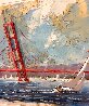 San Francisco Bay 1998 43x53 - Huge - California Original Painting by Kerry Hallam - 3