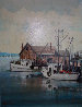 Untitled Harbor 16x12 Original Painting by Kerry Hallam - 0 Untitled Harbor 16x12 Original Painting by Kerry Hallam - 0