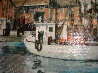 Untitled Harbor 16x12 Original Painting by Kerry Hallam - 3