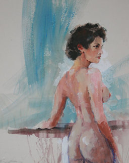 Rebecca Watercolor 2009 35x30 Watercolor - Kerry Hallam Rebecca Watercolor 2009 35x30 Watercolor - Kerry Hallam