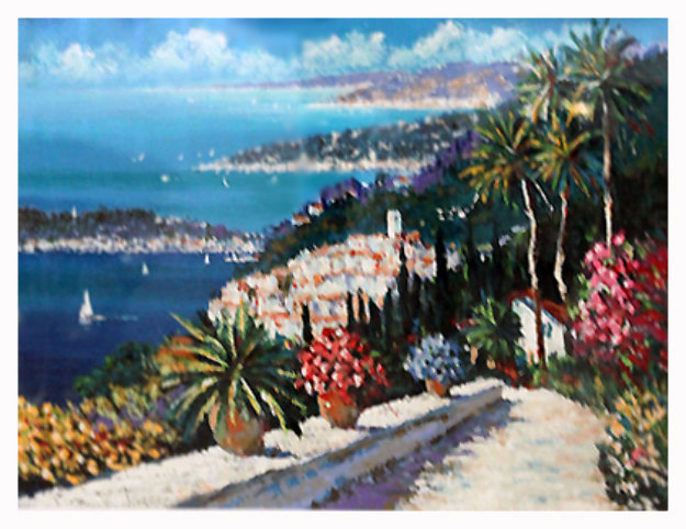 Eze Village Limited Edition Print by Kerry Hallam Eze Village Limited Edition Print by Kerry Hallam