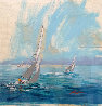 San Clemente Island Nautical Chart 39x41 Original Painting by Kerry Hallam - 0