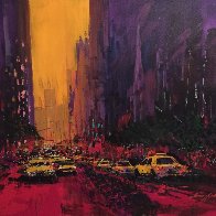 New York Evening 2010 30x36 Original Painting by Kerry Hallam - 0 New York Evening 2010 30x36 Original Painting by Kerry Hallam - 0
