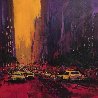 New York Evening 2010 30x36 - NYC - Park Avenue Original Painting by Kerry Hallam - 0