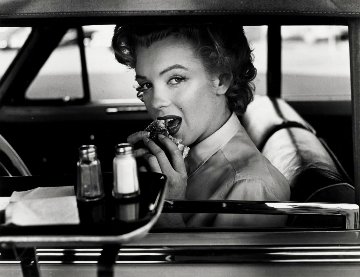Marilyn at the Drive-in 1952 Photography - Philippe Halsman