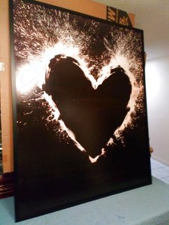 Heart 2000 Unique on Aluminum 2000 55x44 COA Woodbury House London Limited Edition Print - Richard Hambleton Heart 2000 Unique on Aluminum 2000 55x44 COA Woodbury House London Limited Edition Print - Richard Hambleton
