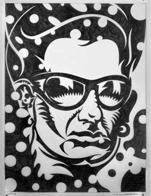 Bono 2008 45x35 Drawing by John Van Hamersveld
