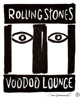 Rolling Stones: Voodoo Lounge 1993 Drawing - John Van Hamersveld Rolling Stones: Voodoo Lounge 1993 Drawing - John Van Hamersveld