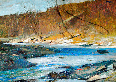 Woodstock Stream 15x19 - New York Original Painting - Albert Handell