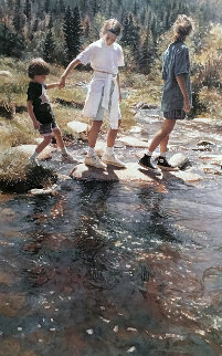 Stepping Stones  1992 Limited Edition Print - Steve Hanks