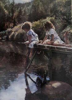 Watching And Reflecting 1991 Limited Edition Print - Steve Hanks