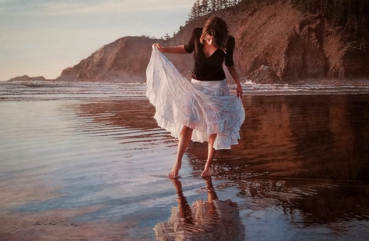 Reflecting on Indian Beach AP 2009 Limited Edition Print by Steve Hanks Reflecting on Indian Beach AP 2009 Limited Edition Print by Steve Hanks