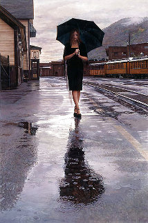 Waiting in the Rain Limited Edition Print - Steve Hanks