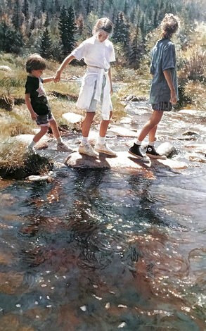 Stepping Stones 1992 Limited Edition Print - Steve Hanks