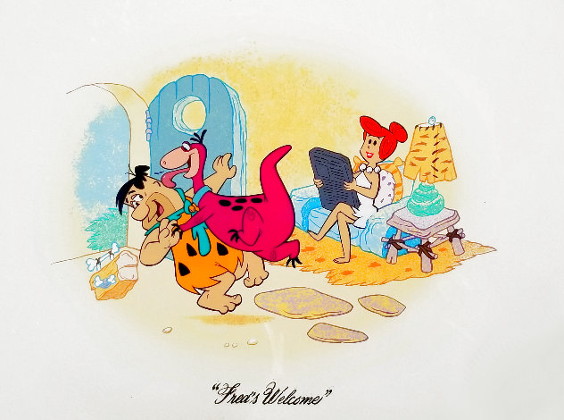 Freds Welcome - Flintstones Limited Edition Print by  Hanna Barbera
